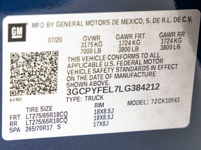 2020 Chevrolet Silverado 1500 LT Trail Boss
