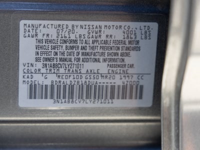 2020 Nissan Sentra SV