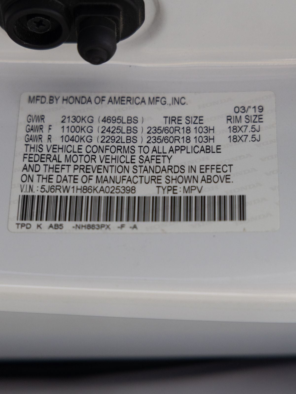 2019 Honda CR-V EX-L