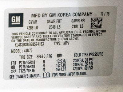 2016 Buick Encore Convenience