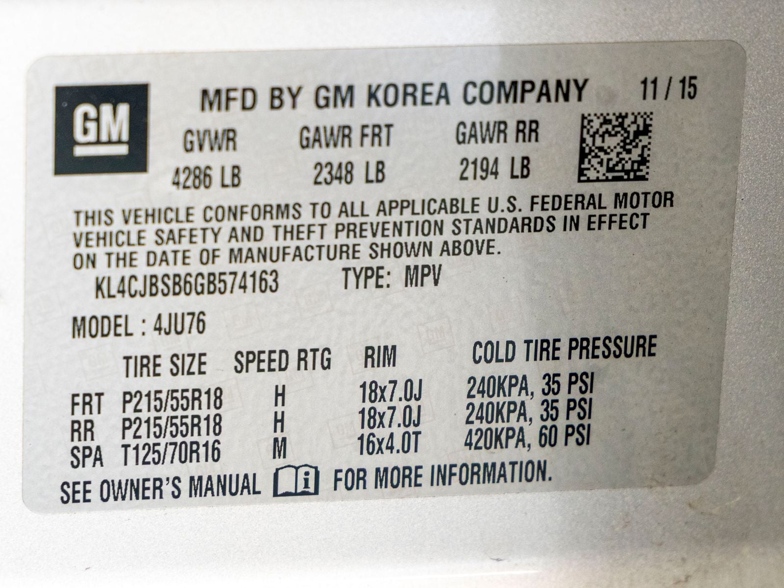 2016 Buick Encore Convenience