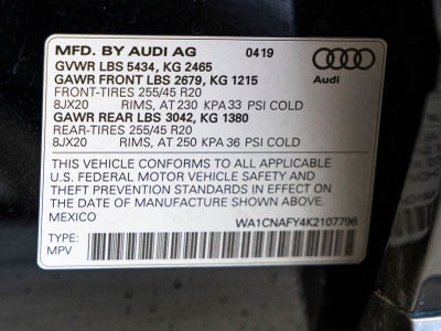 2019 Audi Q5 2.0T Prestige quattro