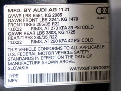 2022 Audi Q7 55 Prestige quattro