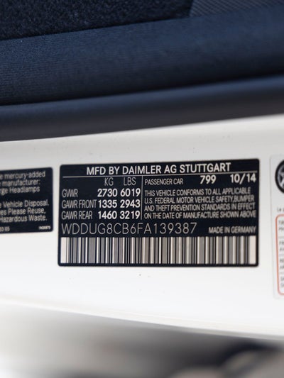 2015 Mercedes-Benz S-Class S 550