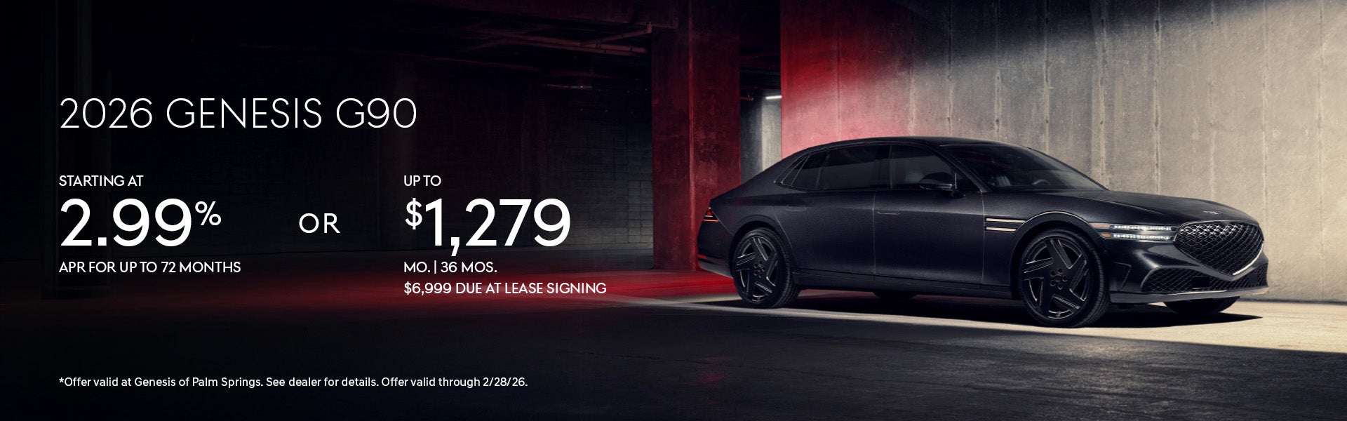 2026 G90 Specials Banner